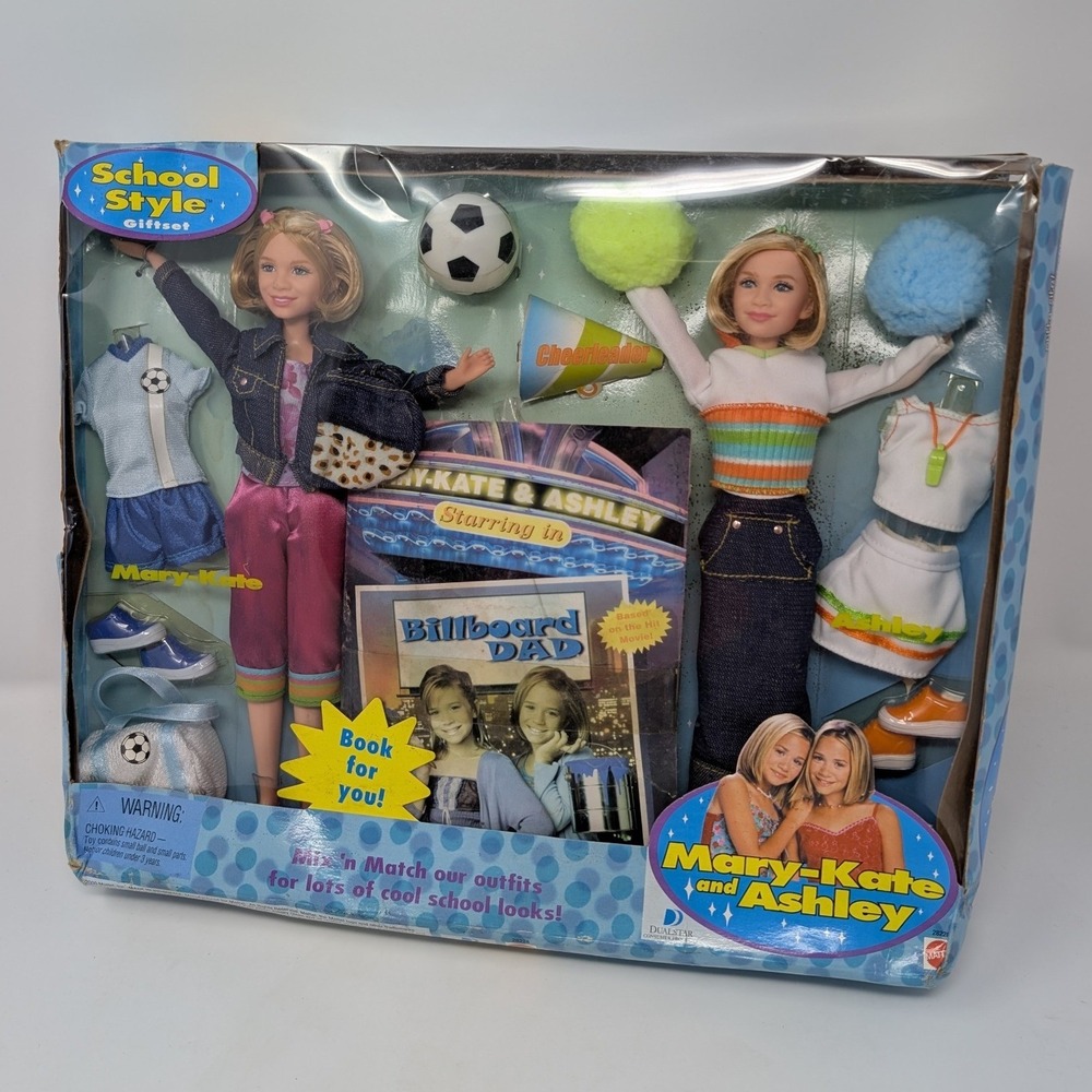 Mattel Mary-Kate and Ashley School Style Giftset 28228 Billboard Dad Book NRFB